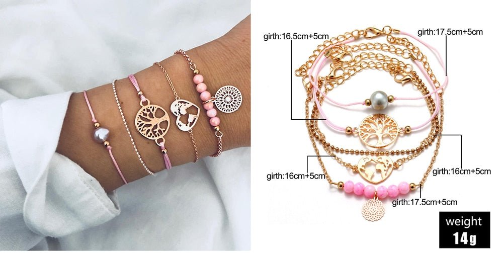 Turtle Heart Pearl Wave LOVE Crystal Marble Charm Bracelets for Women image 36