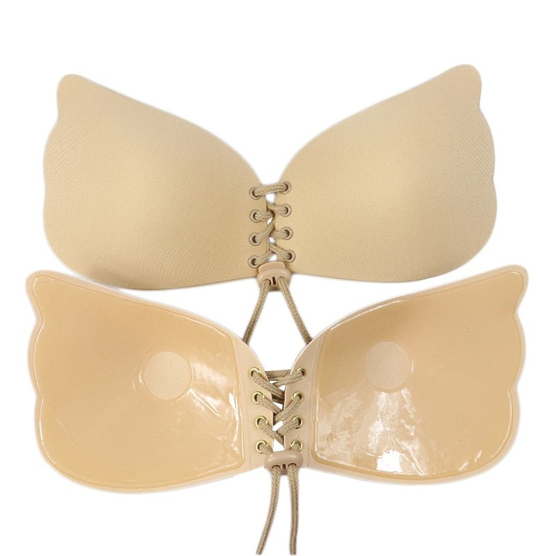Invisible Backless Adhesive Push Up Bra image 1