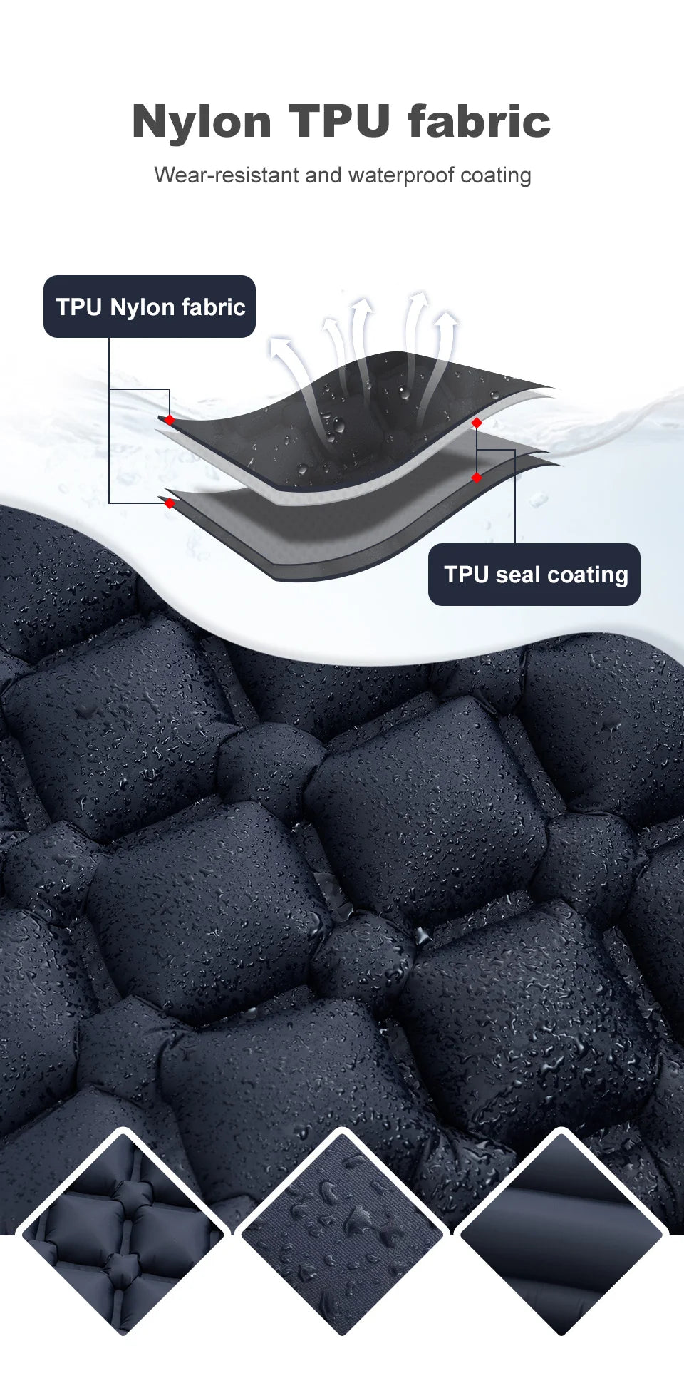 Ultralight Camping Inflatable Mattress with Pillow – Built-In Pump for Hiking & Outdoor Sleeping image 13