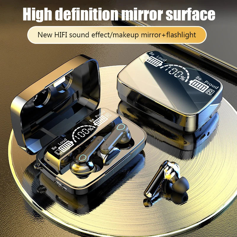 M19 TWS Wireless Bluetooth Earbuds ‚Äì Noise-Cancelling Gaming Headset with Mic & Power Bank Case image 5