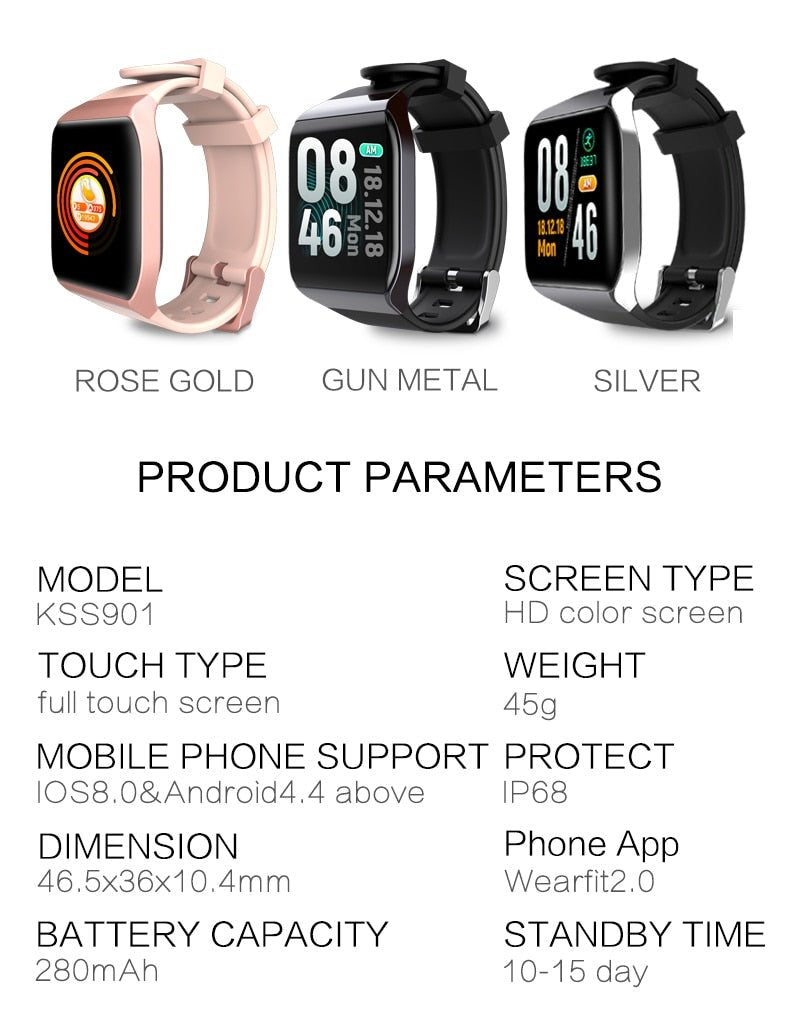 KSUN Bracelet Band Smartwatch With Heart rate monitor image 13