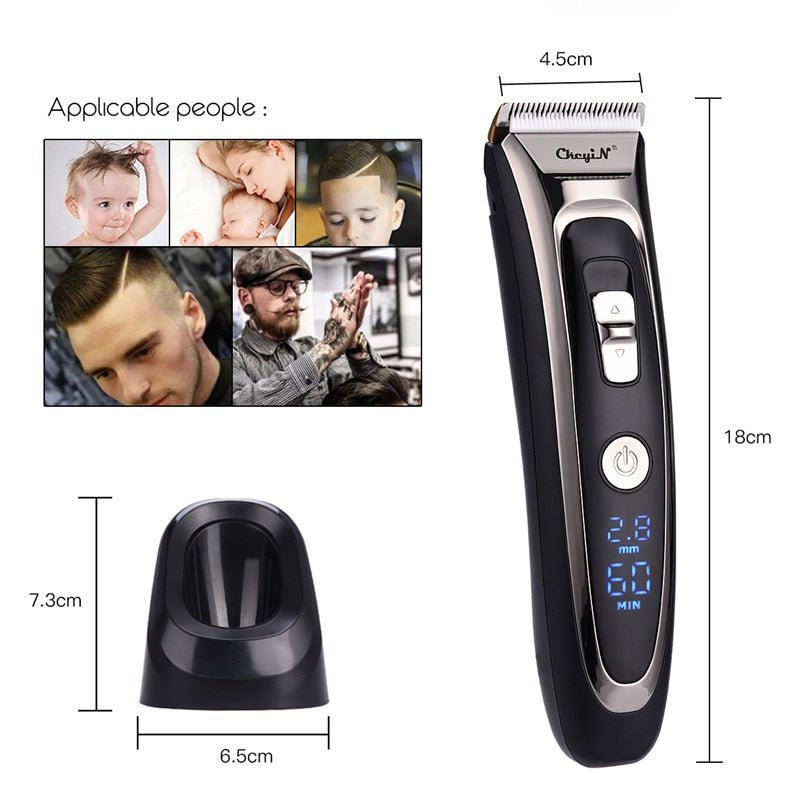 Professional Digital Rechargeable Cordless Hair Clipper and Trimmer image 7