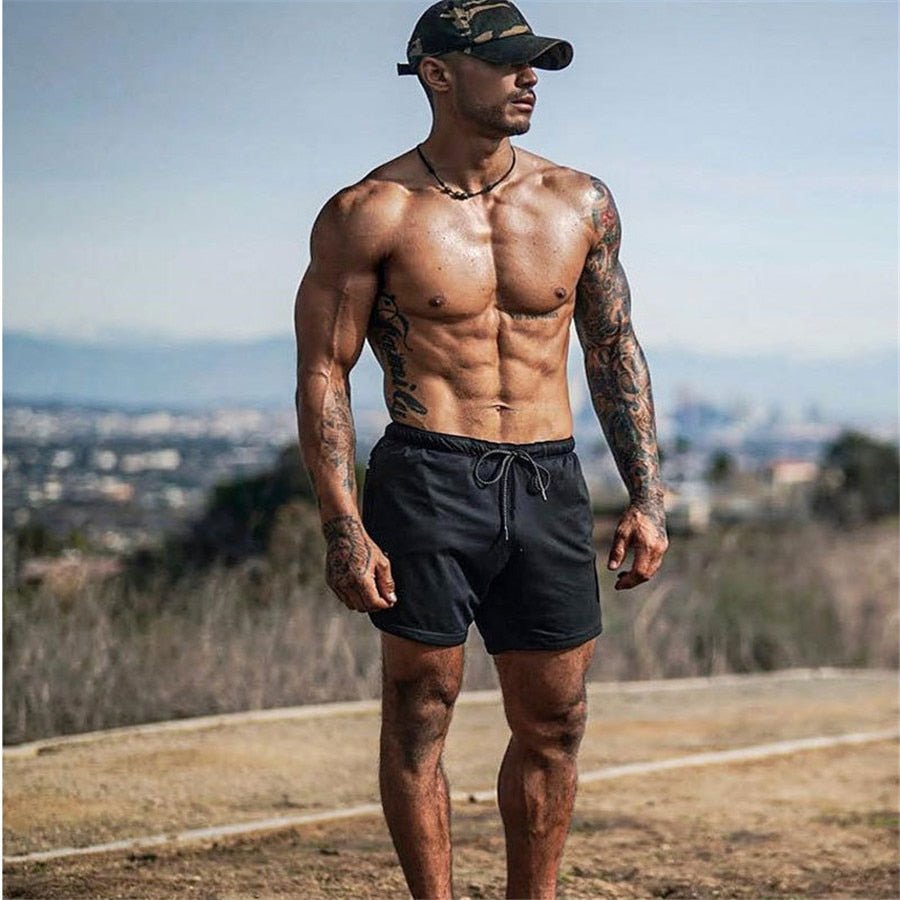 Mens 2 in 1 Running Jogging and Leisure Shorts image 37