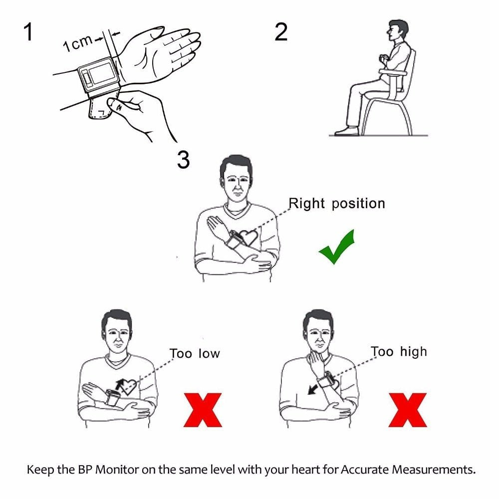 High-Accuracy Medical Blood Pressure Monitor | Digital Wrist Cuff Sphygmomanometer for Precise BP Tracking image 4