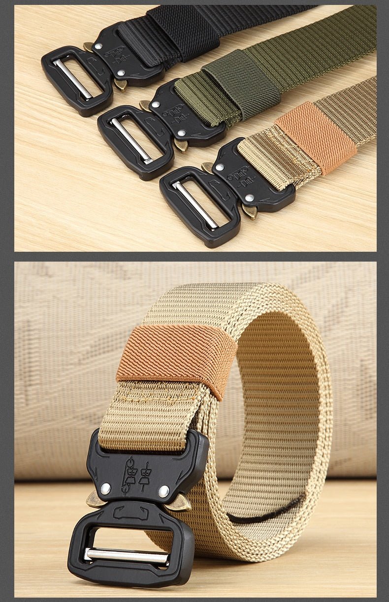 Tactical Belt | New Nylon Army Belt | Men Molle Military SWAT Combat Belts | Knock Off Emergency Survival Belt image 1