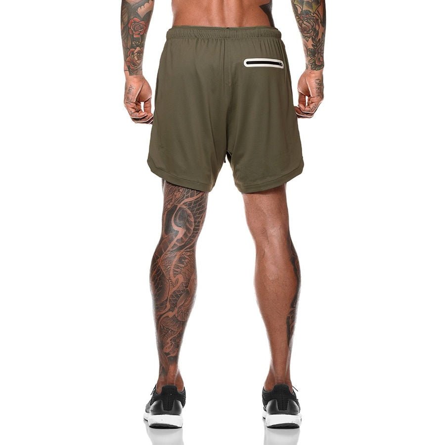 Mens 2 in 1 Running Jogging and Leisure Shorts image 14