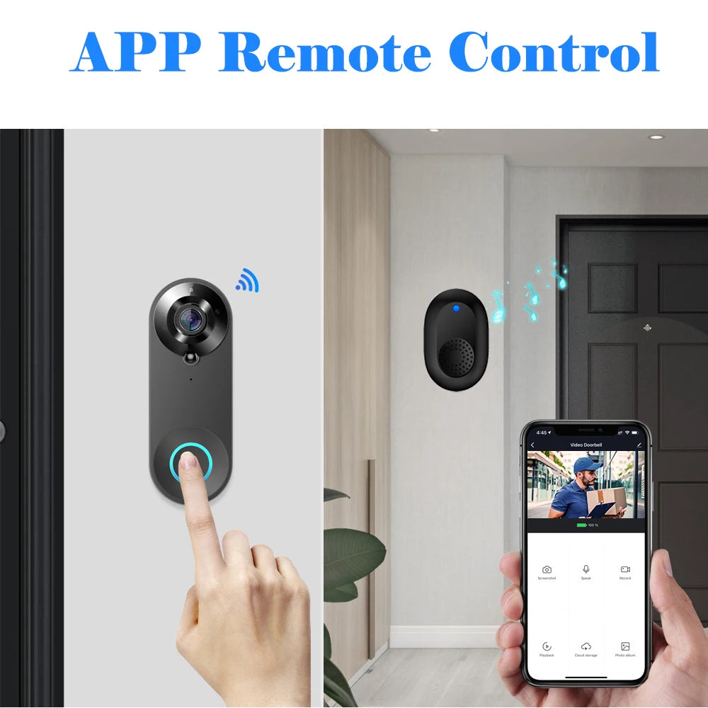 1080P Wireless Video Doorbell Camera ‚Äì WiFi Smart Doorbell with Motion Detection, Night Vision & Tuya Smart Home Integration image 12