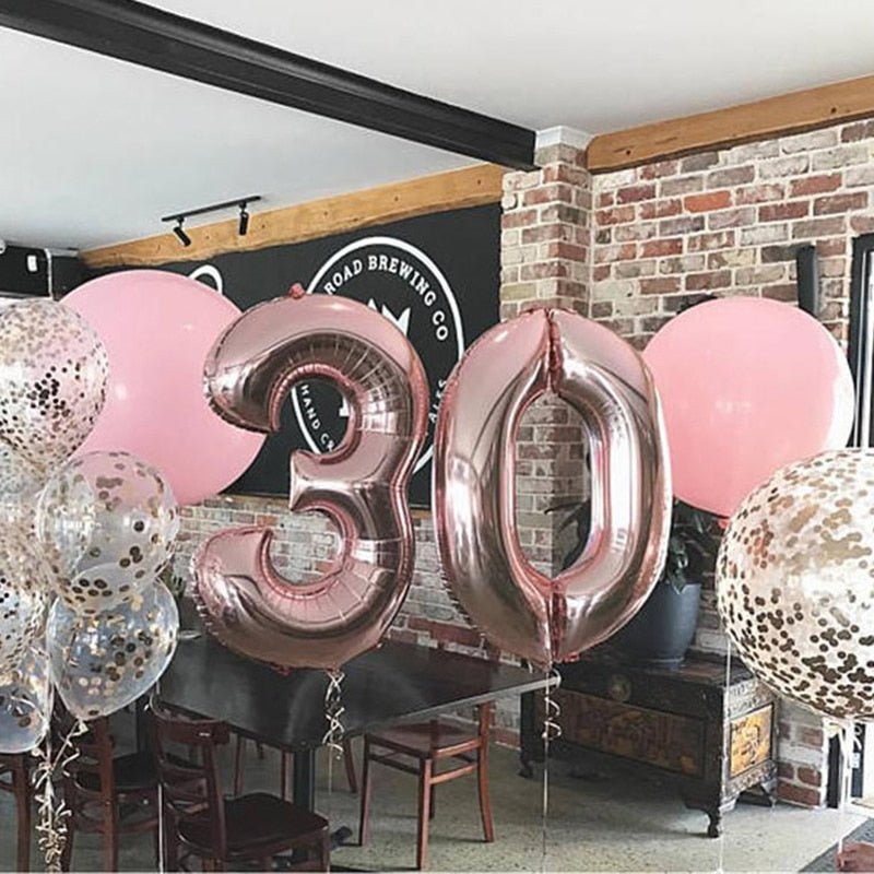 Big Foil Birthday Helium Number Party Decorations Kids Toy Figures Wedding Air Balloons image 5