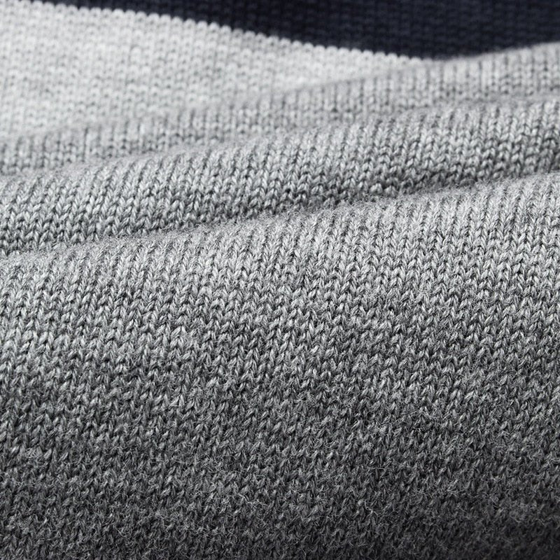 Autumn Casual Men's Sweater | O-Neck Striped Slim Fit Knittwear | Mens Sweaters Pullovers image 16