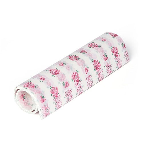 50Pcs/Lot Wax Paper Food Grade Grease Paper Food Wrappers |Wrapping Paper For Bread Sandwich Burger Fries | Oilpaper Baking Tools - Rose without Box image