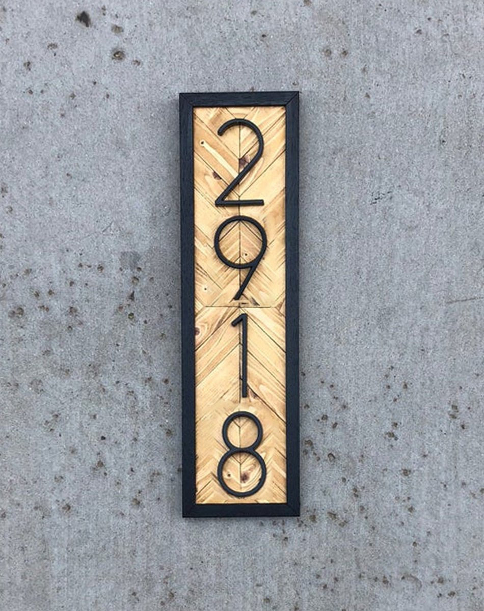 125mm Big Modern Floating House Number and Letters image 40