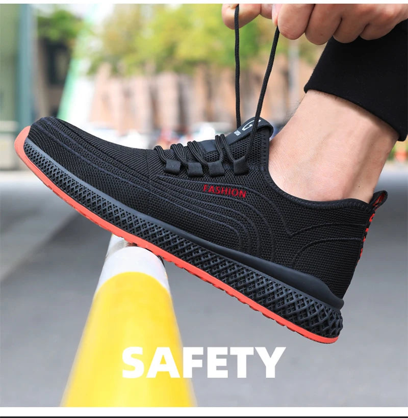 Air Mesh Steel Toe Safety Shoes – Lightweight, Breathable, Puncture-Proof Work Boots image 23