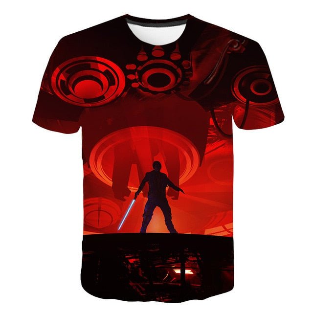 New Novelty 3D Printed Kids Compression Tee-shirt image