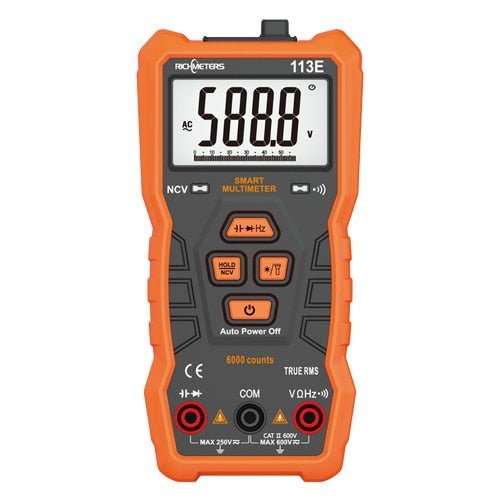 RICHMETERS RM113D NCV Digital Multimeter 6000 counts Auto Ranging AC/DC Voltage meter image 9
