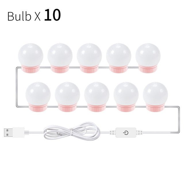LED Makeup Mirror Light Bulb | Stepless Dimmable Wall Lamp Kit for Dressing Table image 4