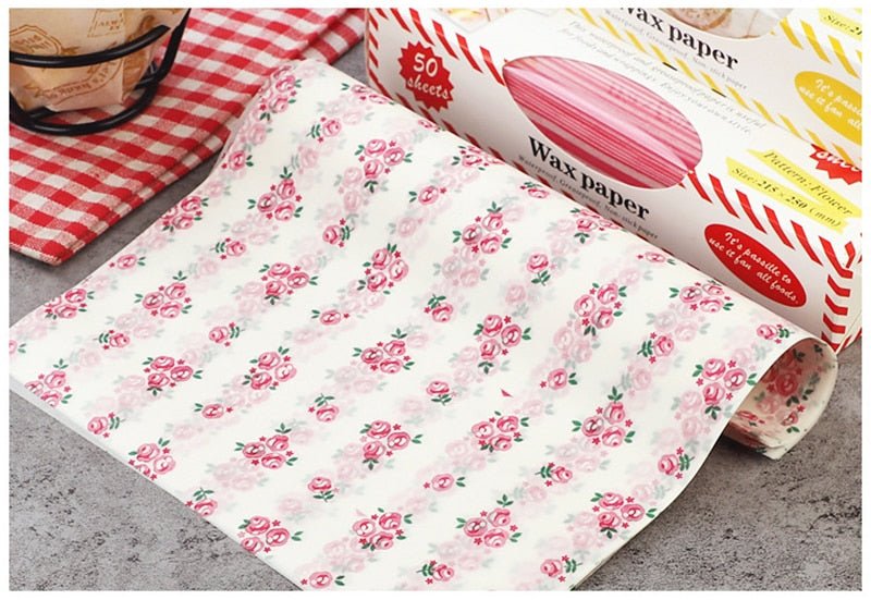 50Pcs/Lot Wax Paper Food Grade Grease Paper Food Wrappers |Wrapping Paper For Bread Sandwich Burger Fries | Oilpaper Baking Tools image 16
