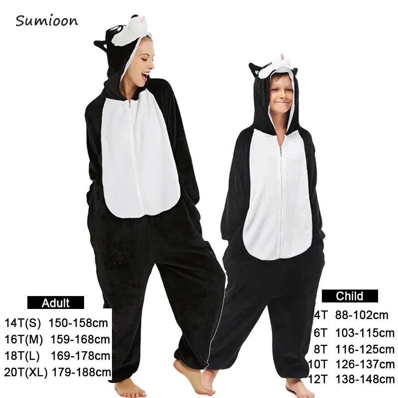Kigurumi Unicorn Pajamas ‚Äì Kids‚Äô Animal Onesies for Boys & Girls, Warm Winter Homewear image