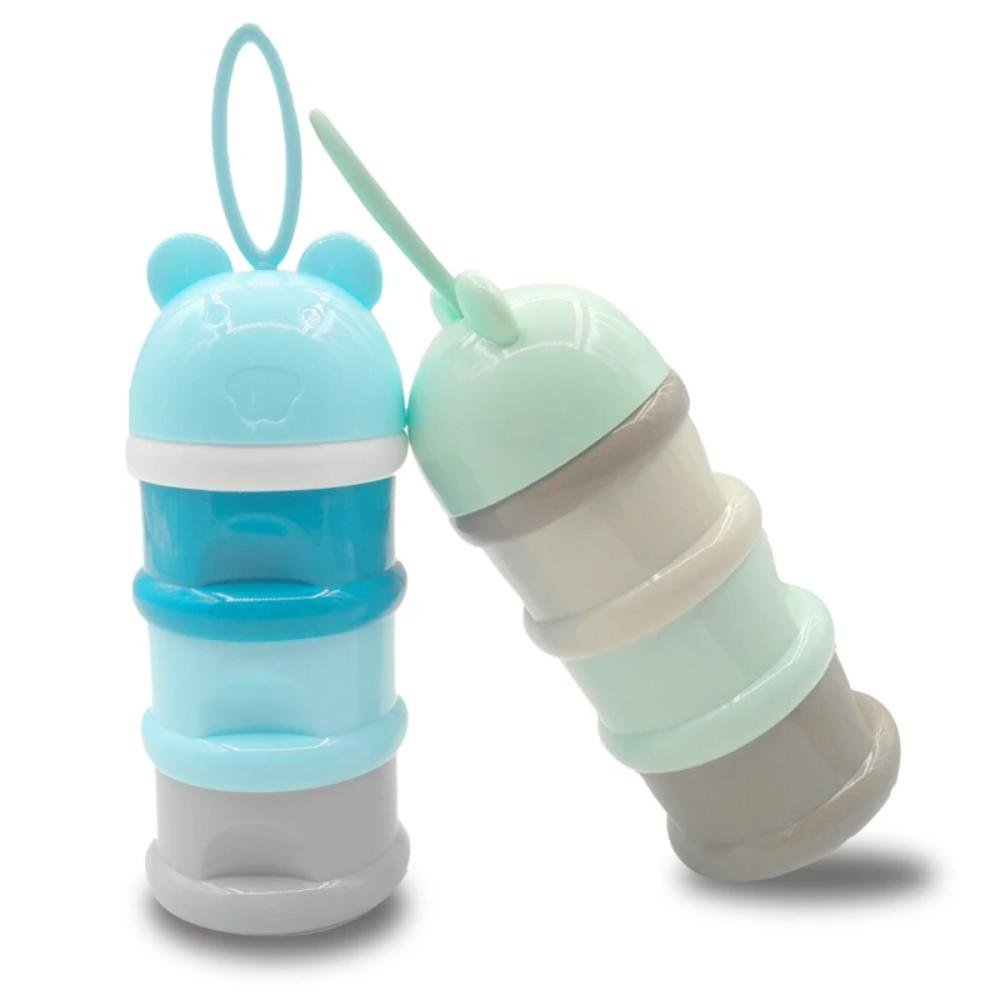 3 layer Frog Style Portable Baby Food Storage Box | Essential Kid's Food Container image 1