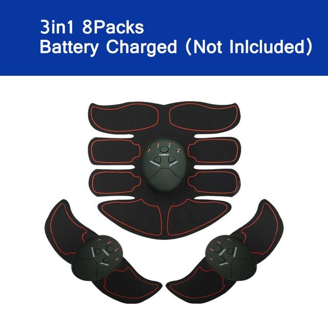 Ems Abdominal Muscle Trainer Abs Trainer Ems Hip Trainer Muscle Stimulator Abs Fitness Butt Waist And Thigh Trainer Men Women image