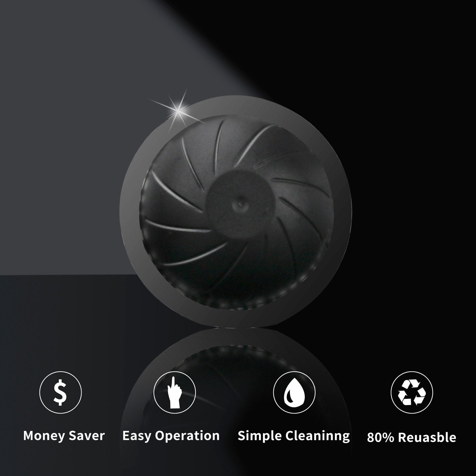 Nespresso Vertuoline & Vertuo Stainless Steel Refillable Coffee Filter Reusable Pods image 7