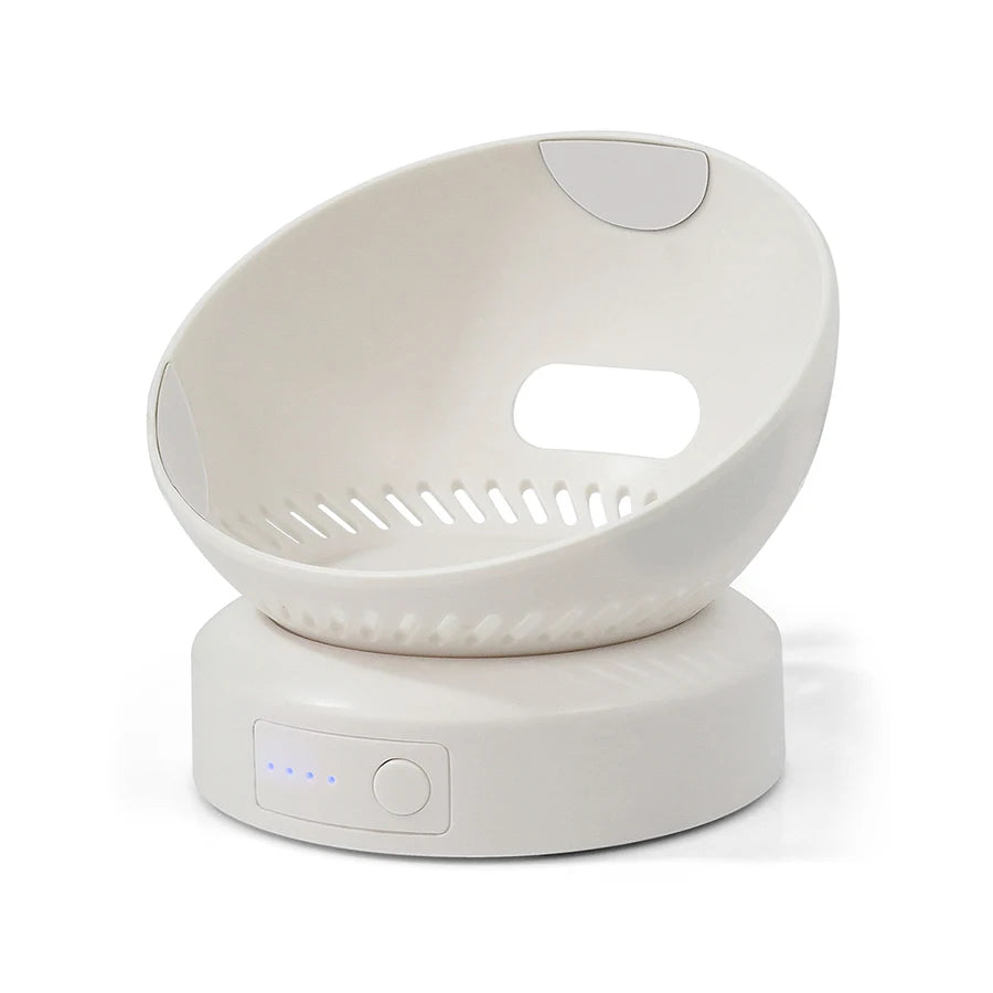 Echo Dot 5 Battery Base for 4th Gen | Portable Power in Blue, White, Black - White image