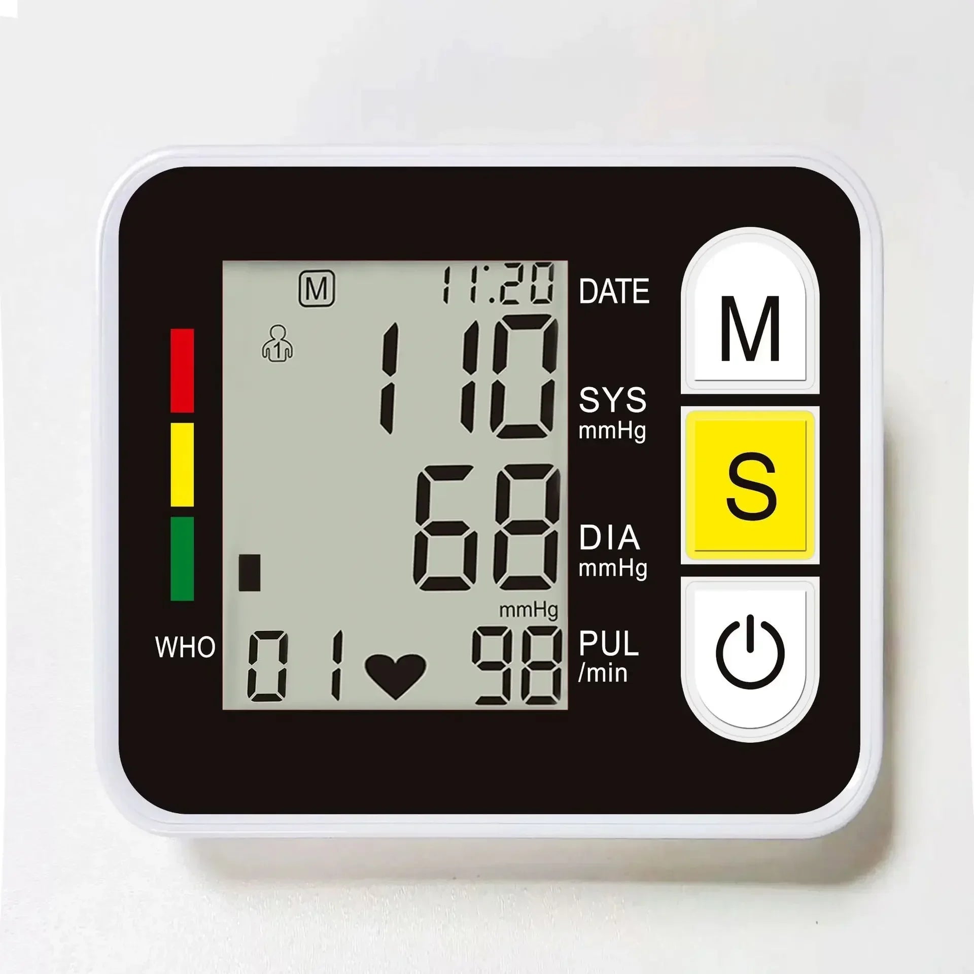 Automatic Digital LCD Wrist Blood Pressure Monitor ‚Äì Tensiometer & Pulsometer for Family Health Diagnostics image 2