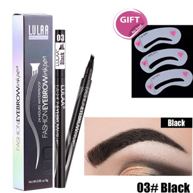 5-Color Four-Pronged Eyebrow Pencil Eyebrow Brush Split Liquid Waterproof Long-Lasting Eyebrows Enhancer Pencil Eyebrow Shadow image 34