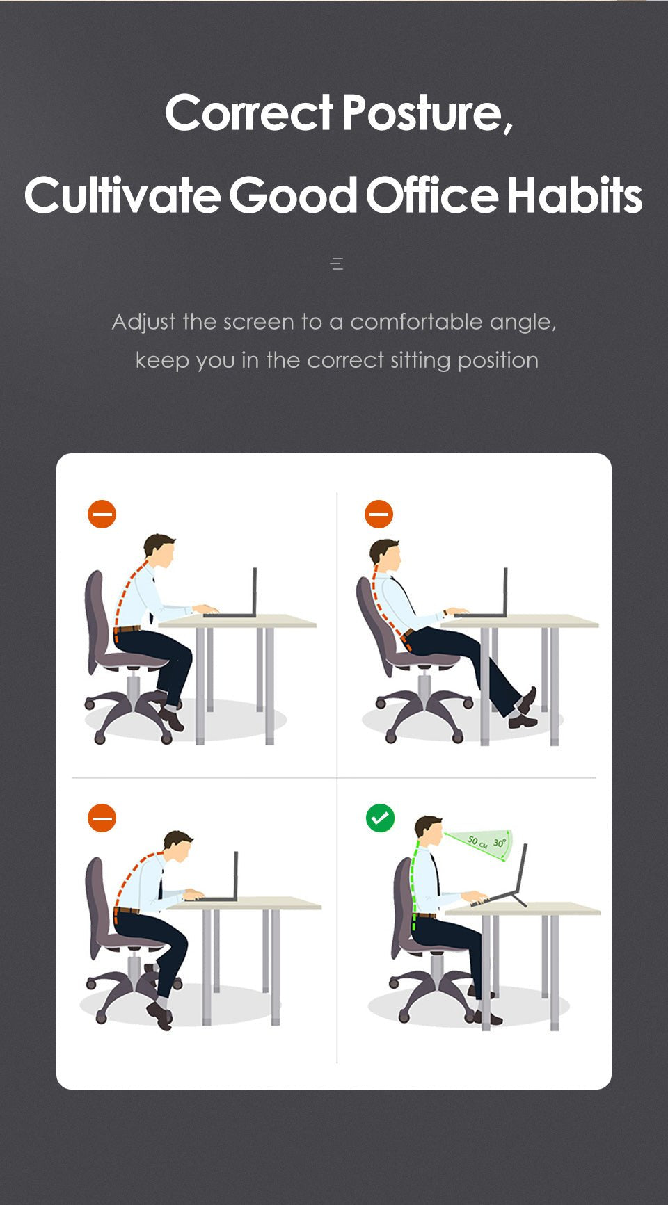 LINGCHEN Foldable Laptop Stand for MacBook Pro and Notebook image 13