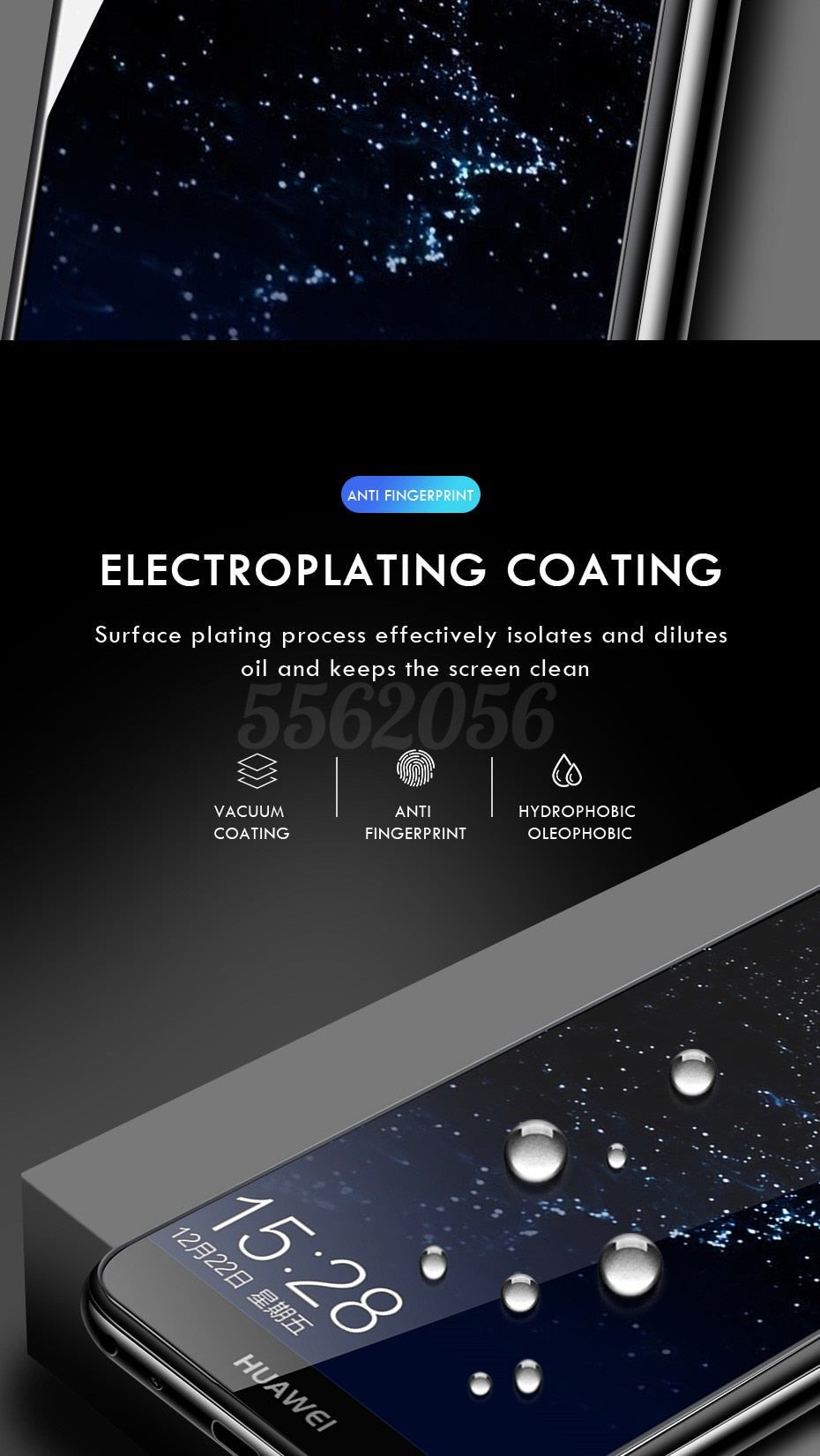 3Pcs Tempered Glass Screen Protector For Huawei P30 P40 Lite P20 image 1