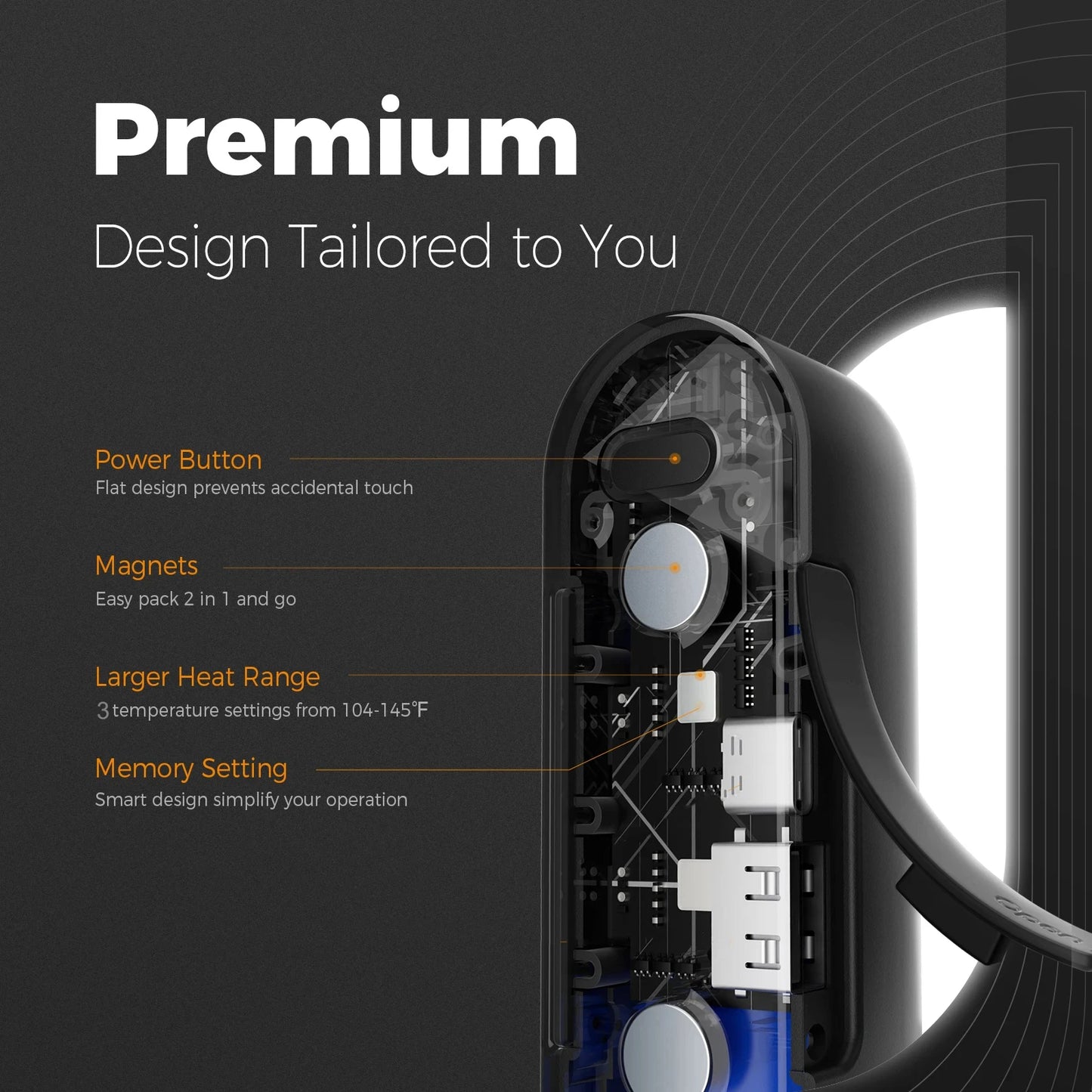 2-in-1 Magnetic Rechargeable Hand Warmers – Portable Electric Pocket Heater & Tech Gift for Outdoors image 4