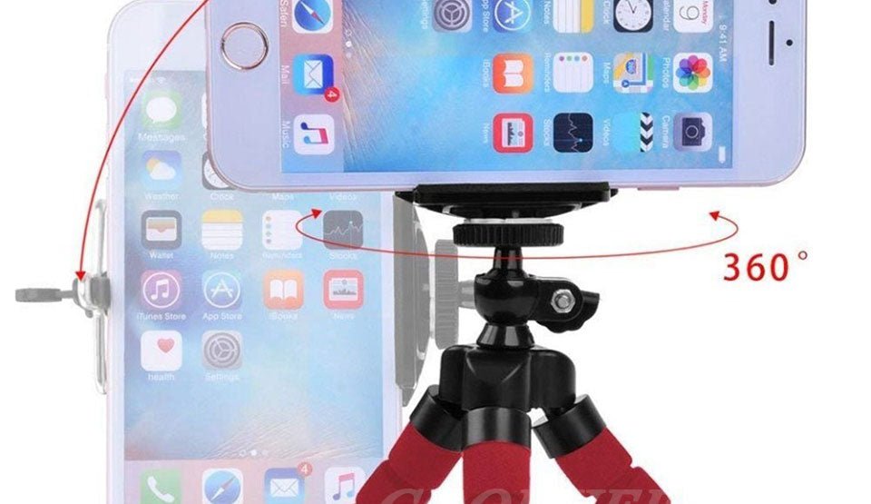 Flexible Sponge Octopus Tripod Phone Holder Camera Stand With Bluetooth Remote Shutter image 3