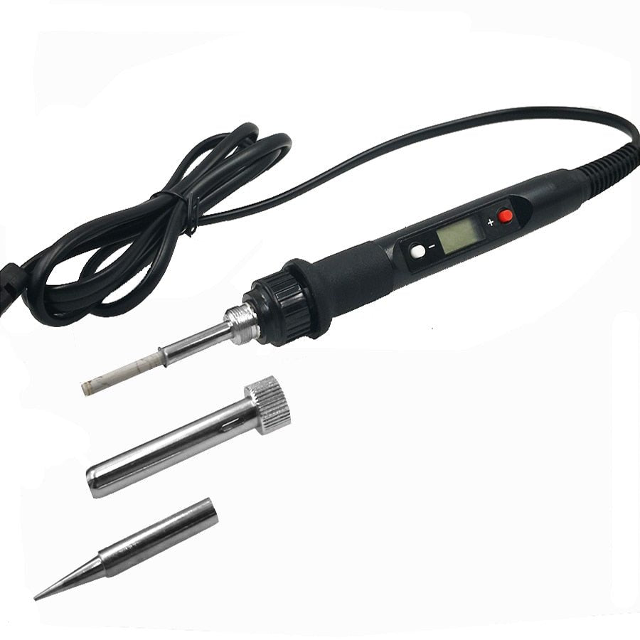 80W Digital Electric Soldering Iron 220V 110V Temperature Adjustable LCD display Solder welding iron tool kit image 14