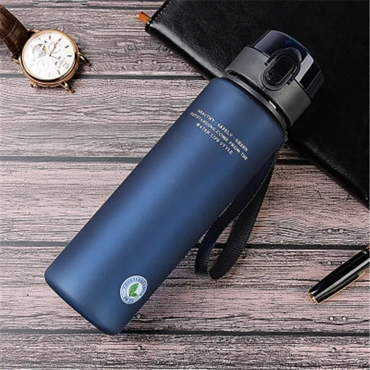 Brand BPA Free Leak Proof Sports Water Bottle High Quality Tour Hiking Portable My Favorite Drink Bottles 400ml 560ml - 400ml, Blue image