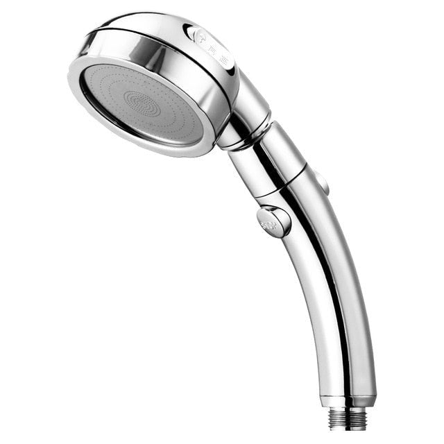 360 Degrees Water Saving Rotating Adjustable Shower Head with Stop Button image 0
