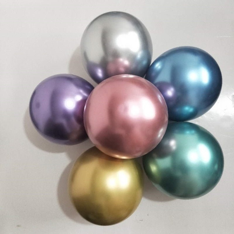 20pcs Confetti Chrome Birthday Party Decors Wedding Decoration New Year Balloon Set image 5