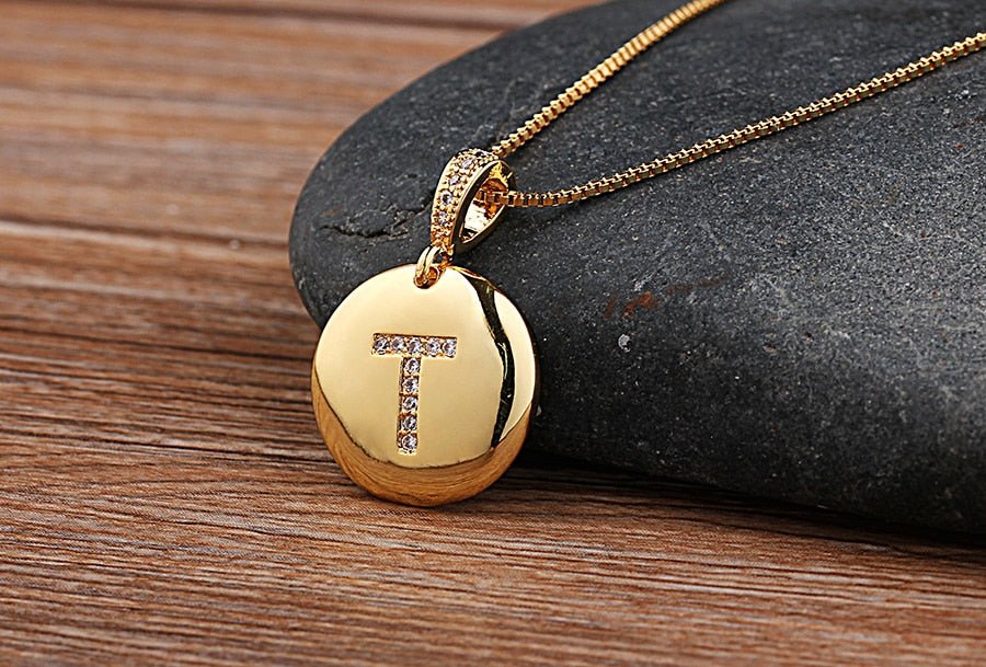 Top Quality Personalized Gold Letters Women and Girls Initial Letter Necklace image 24