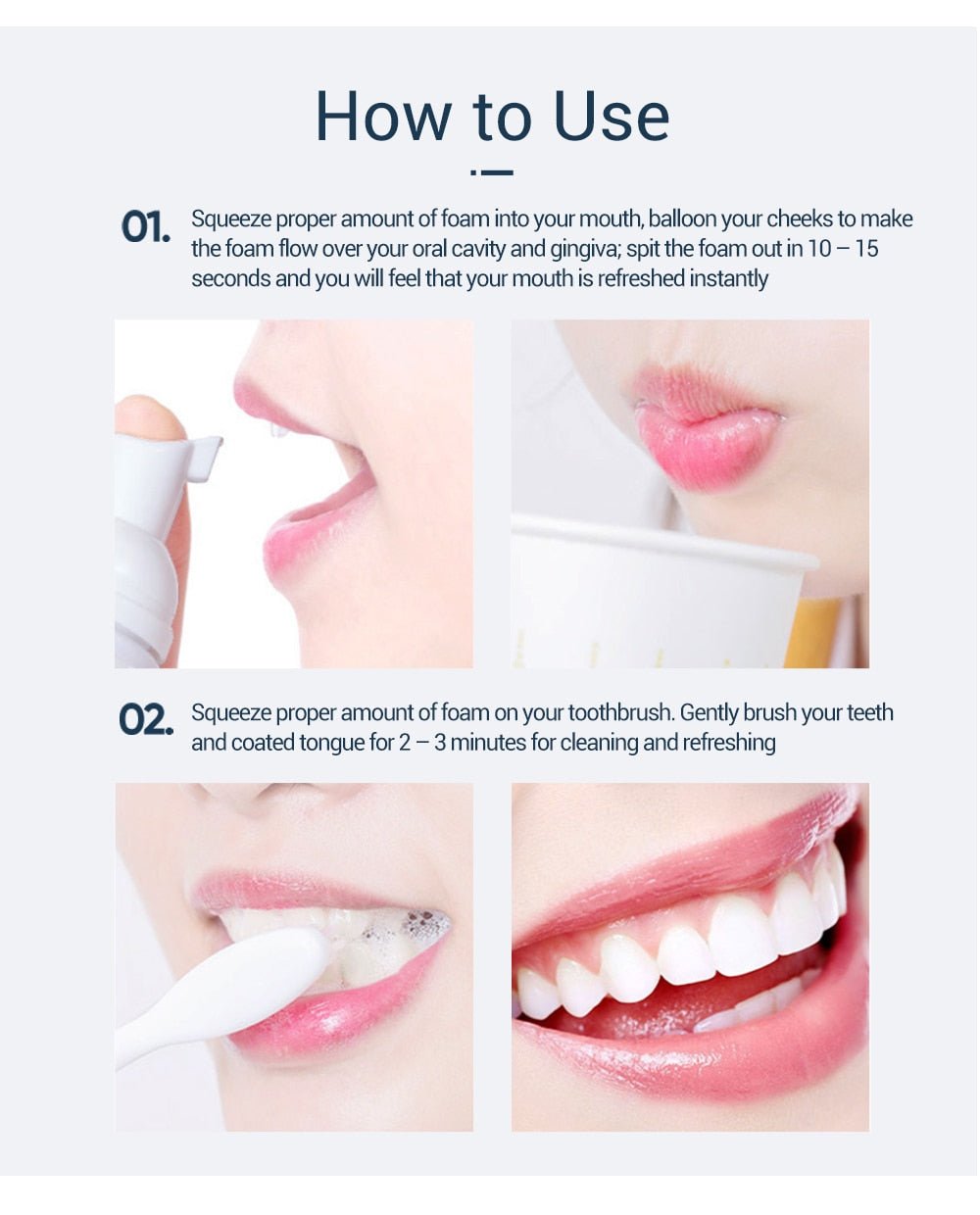 BEACUIR Tooth Whitening Cleaning Mousse – Fresh Breath & Bright Teeth Toothpaste image 10