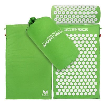 Acupressure Massage Yoga Mat Set with Free Carrying Bag - Purple image