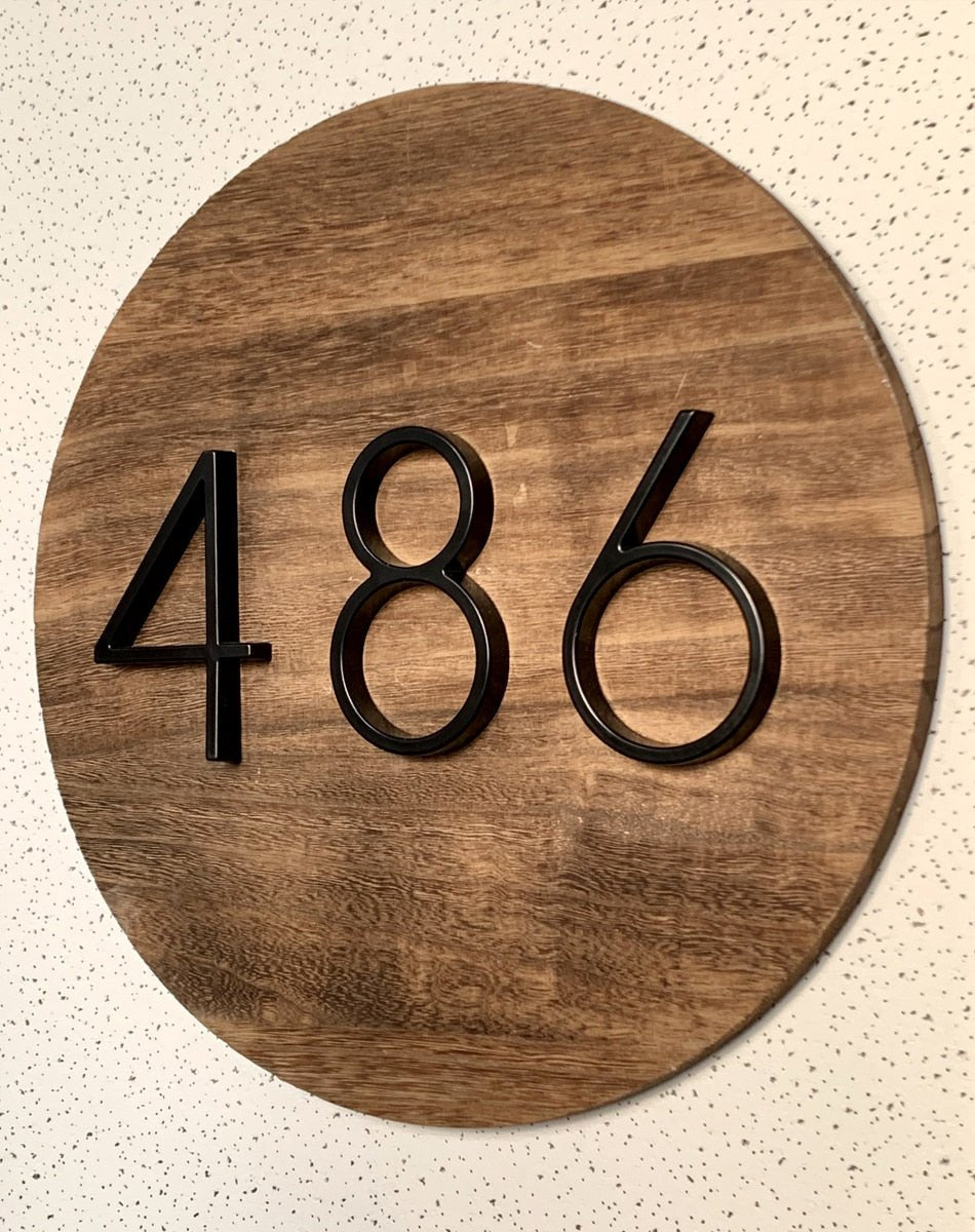 125mm Big Modern Floating House Number and Letters image 28