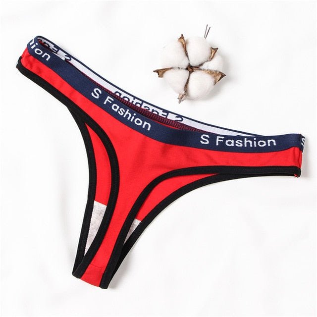 Women Cotton Lingerie Panties - Red, M image