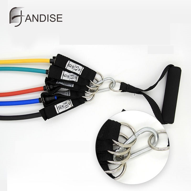 Exercise Resistance Bands Set with Door Anchor Legs Ankle Straps for Resistance Training Physical Therapy Home Workouts image 24