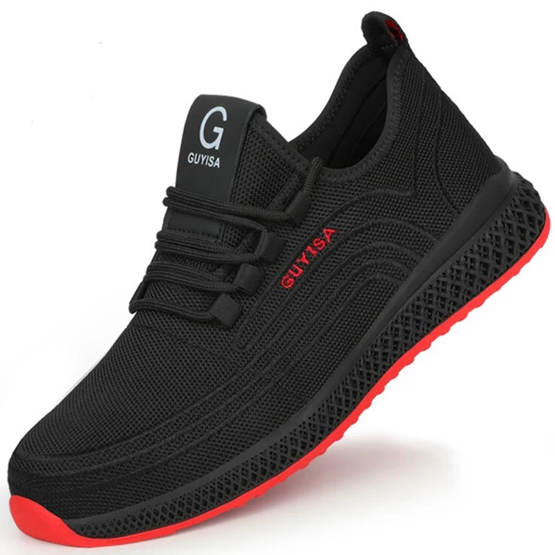 Air Mesh Steel Toe Safety Shoes – Lightweight, Breathable, Puncture-Proof Work Boots image