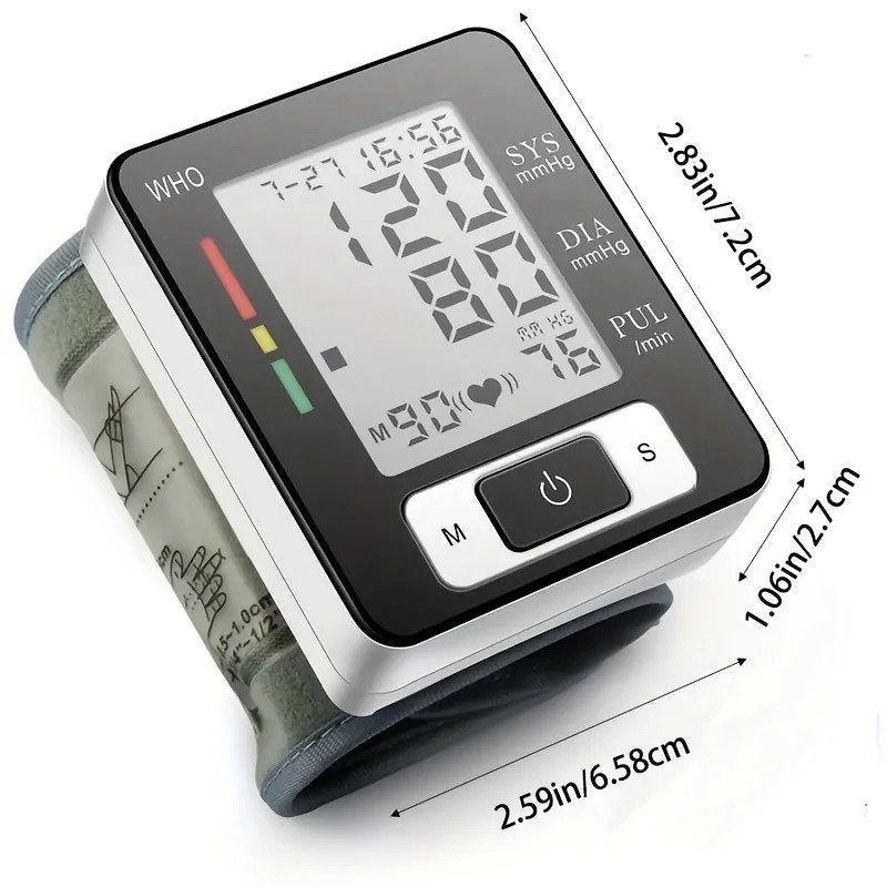 High-Accuracy Medical Blood Pressure Monitor | Digital Wrist Cuff Sphygmomanometer for Precise BP Tracking image 0