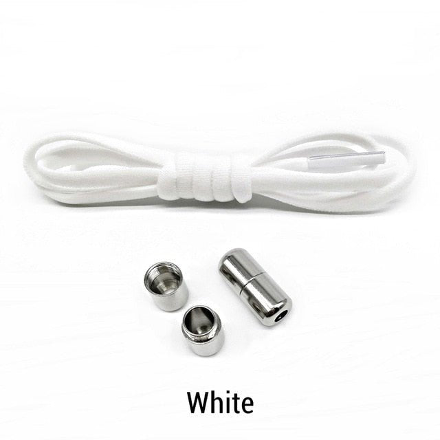 Elastic No Tie Semicircle Metal Lock Shoe Laces For Kids and Adult Sneakers and All Shoes image 3