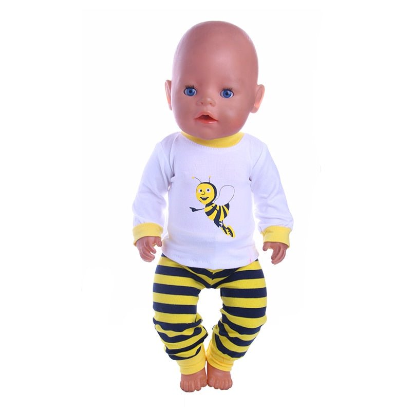 13 Styles Pajamas, Nightgown and Sleepwear Fit | 18 Inch American & 43CM Baby Doll Clothes Accessories image 30