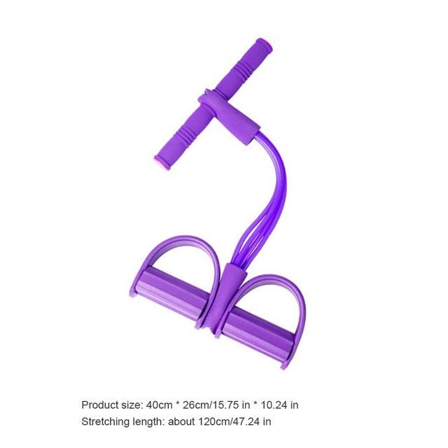 11PCS Stretch Resistance Bands Training Expander Elastic Tube Set image