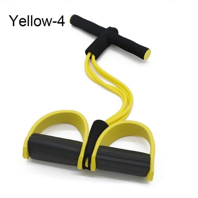 Tube Strong Exercise Fitness Resistance Bands - Yellow-4 Tube image