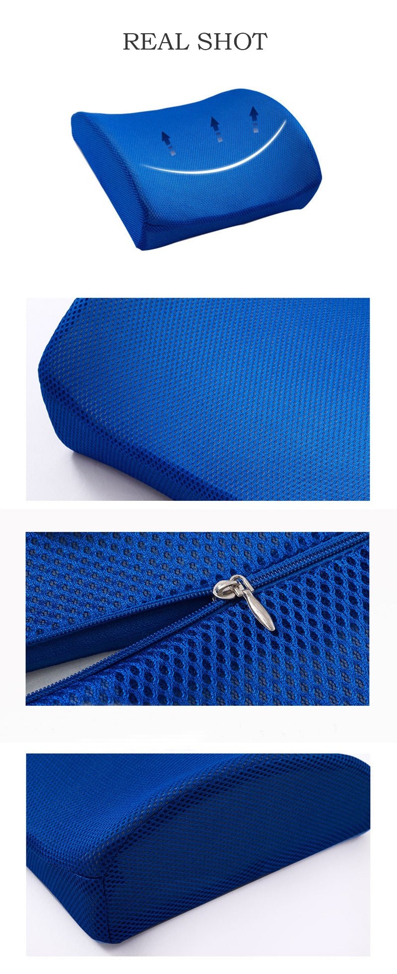 Orthopedic Hemorrhoid Seat Cushion Memory Foam Car Seat Cushion Set Slow Rebound Office Chair Waist Support Coccyx Pain Relief image 12