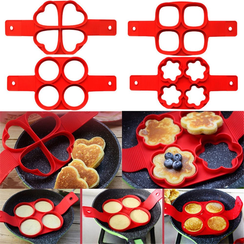 1Pcs Non Stick Silicone Fantastic Egg Pancake Maker image 15