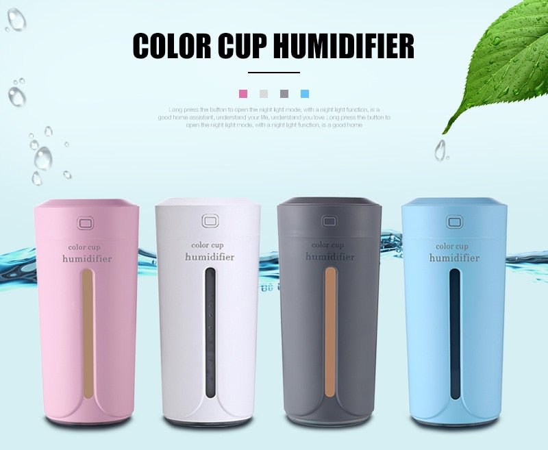 Ultrasonic Air Humidifier & Essential Oil Diffuser with Night Light image 1